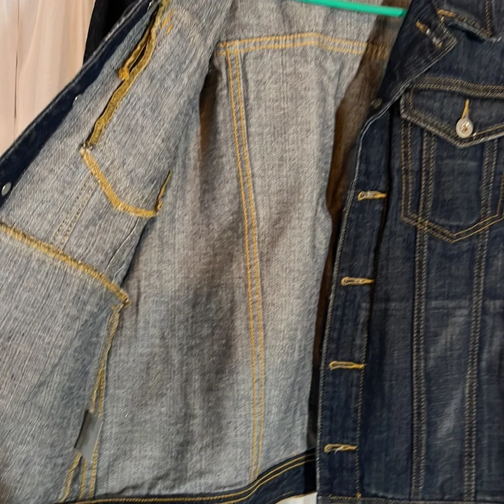 Polo Ralph Lauren Dungarees Dark Wash Denim Trucker Jacket Kid’s  XL 16/18